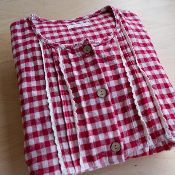 Plaid Pajamas Pure Cotton - Picture 2 of 5